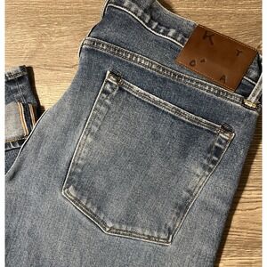 HIROSHI KATO 4-Way Stretch Slim Tapered Selvedge Denim Jeans